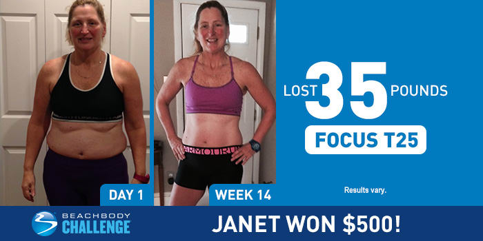 See How Losing 35 Pounds in 14 Weeks with FOCUS T25 Won This Mom $500 ...