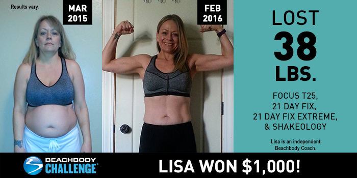 Beachbody Results: Lisa Lost 38 Pounds and Won $1,000!
