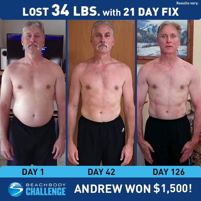 21 Day Fix Results: Andrew Lost 34 Pounds