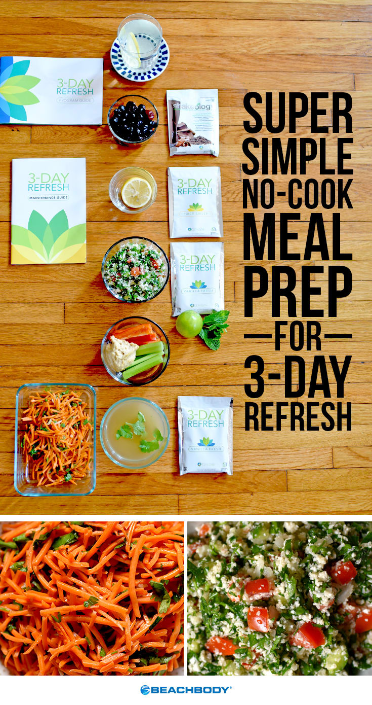 No-Cook Meal Prep for 3-Day Refresh