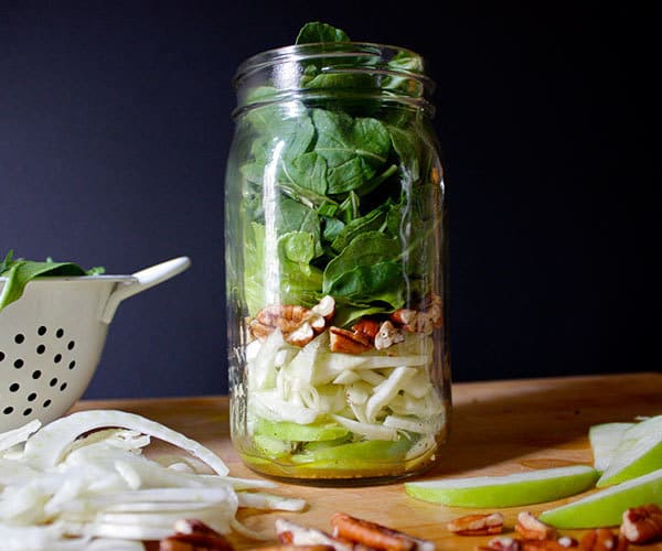 Apple, Fennel, and Arugula Salad in a Mason Jar Recipe | BeachbodyBlog.com