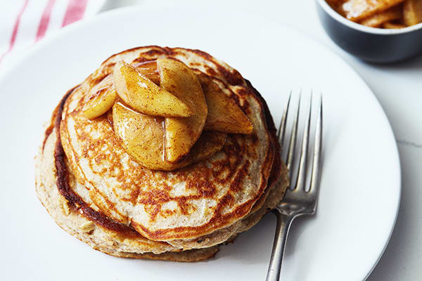 15 Healthy Breakfasts - Apple Cinnamon Protein Pancakes