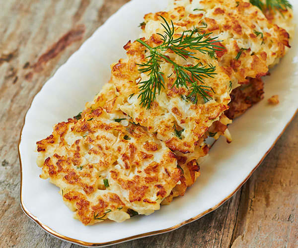 Baked Cauliflower Latkes