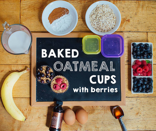 Baked Oatmeal Cups with Berries and Banana | BeachbodyBlog.com