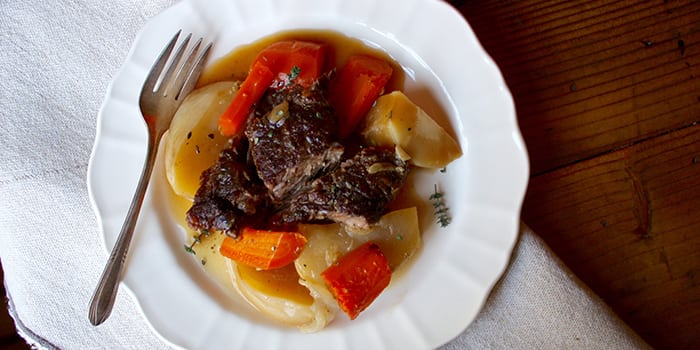 One Pan Beef Roast with Root Vegetables