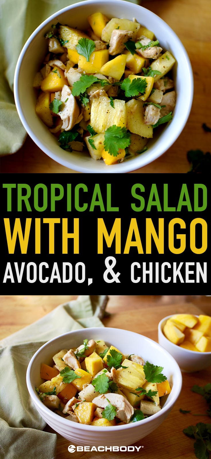 Tropical Salad with Mango, Avocado, and Chicken Recipe | BeachbodyBlog.com