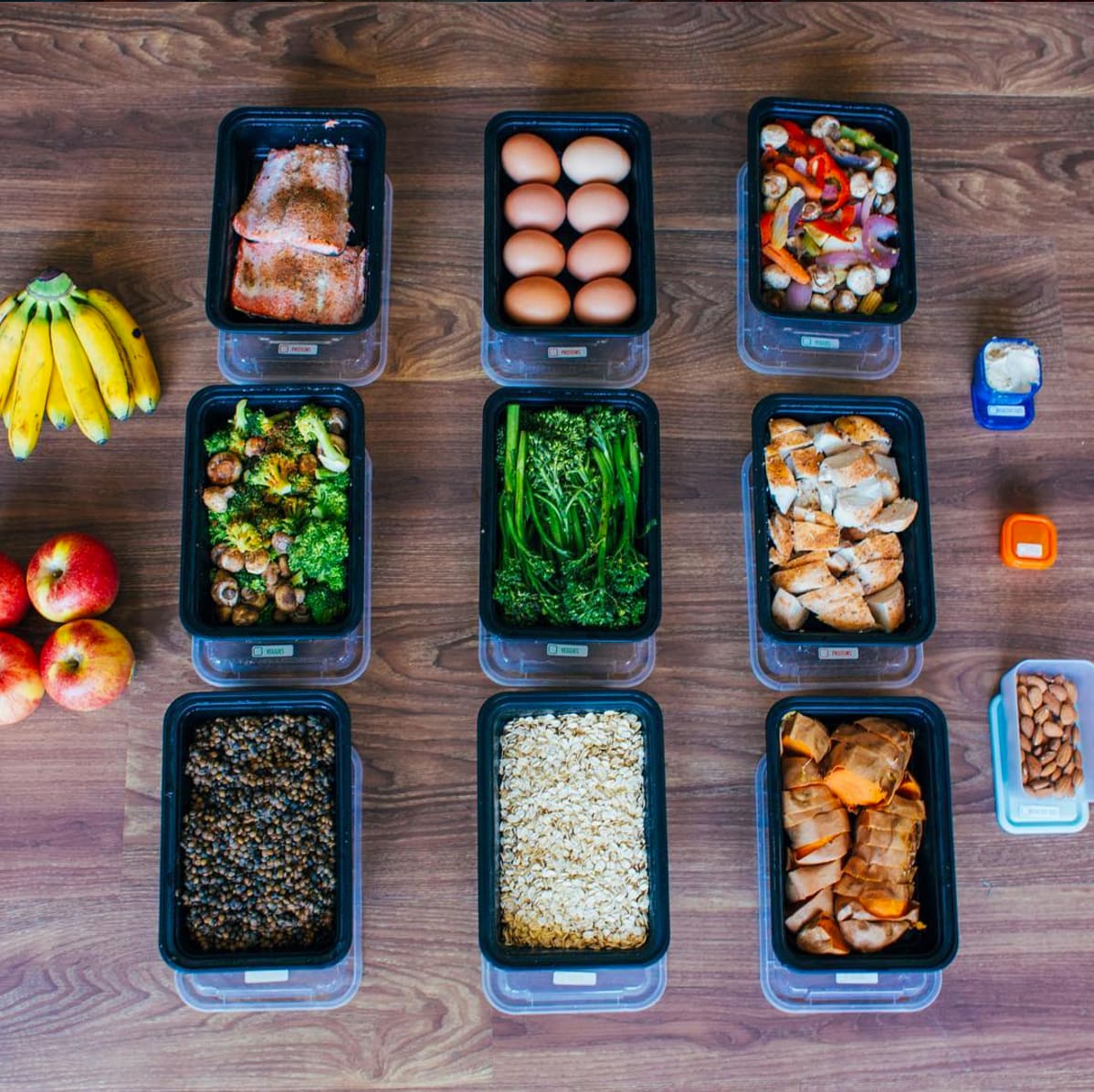 Buffet-style meal prep by meowmeix