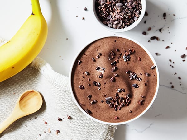 Bowl of Cafe Latte Shakeology Chocolate Chip Ice Cream