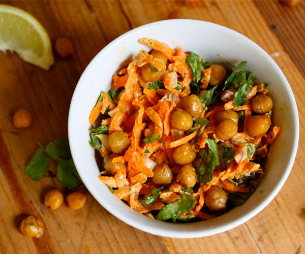 Carrot and Spiced Chickpea Salad