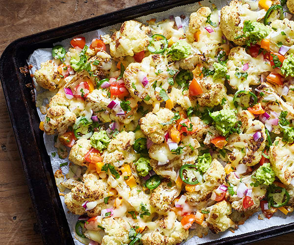 Cheesy Cauliflower Nachos