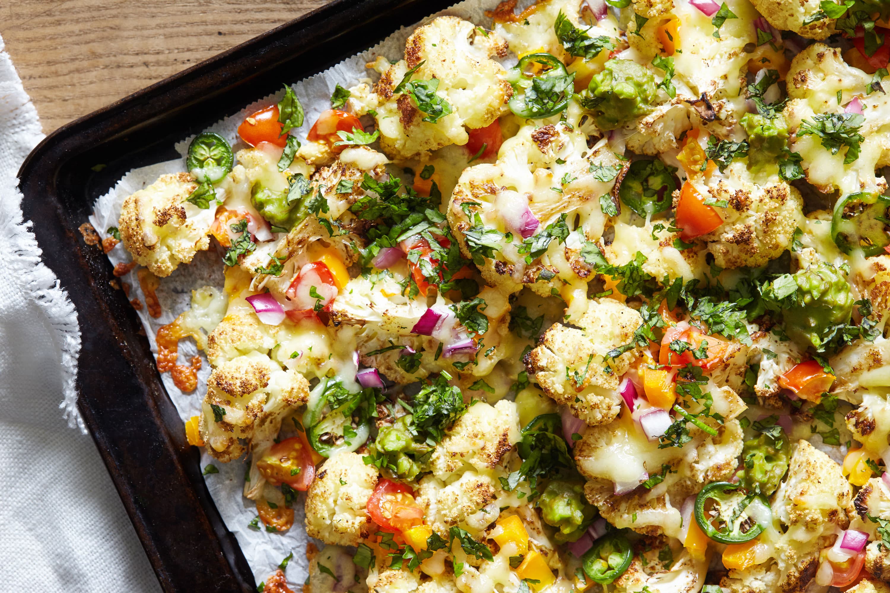 Cheesy Cauliflower Nachos