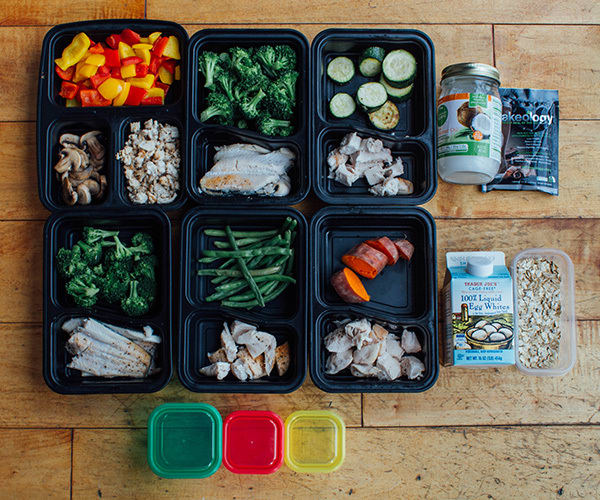 Meal Prep Mondays following the Countdown to Competition Meal Plan