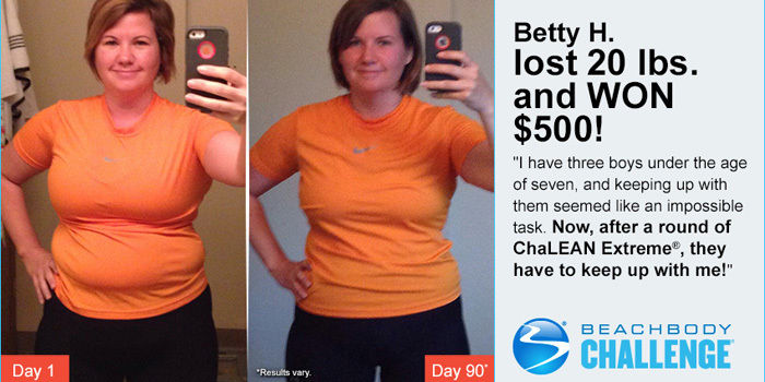 ChaLEAN Extreme Results: Betty Lost 20 Pounds and Won $500 | The ...