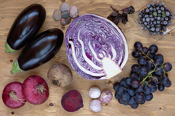Eat the Rainbow Blue Purple Eggplant Beets
