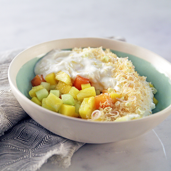 Pina Colada Fruit and Yogurt Salad