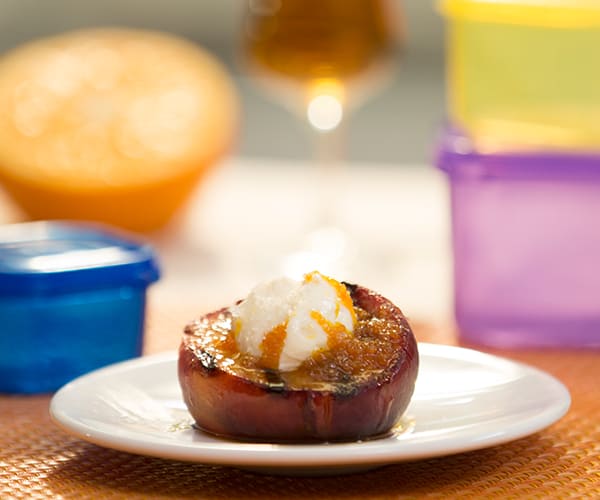 FIXATE Valentine's Day Recipes - Grilled Peaches with Mascarpone
