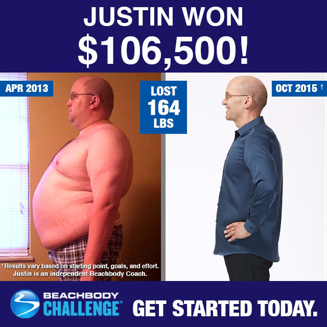 Justin Wells Beachbody Challenge Grand Prize