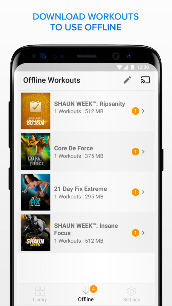 Beachbody On Demand for Android Offline Mode