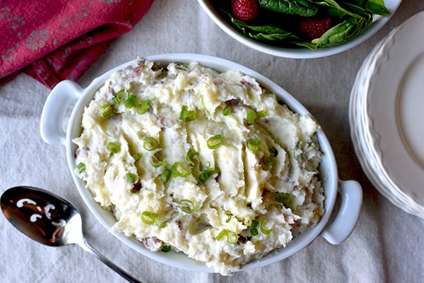 Greek Yogurt and Scallion Mashed Potatoes