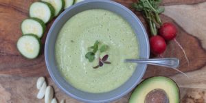 Green Gazpacho With Cucumber and Radish