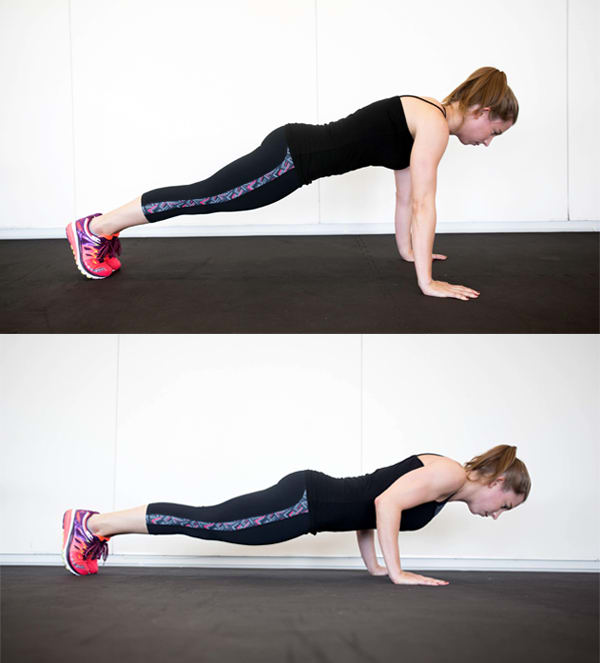 4 Moves That Can Give You Arms Like a Gymnast - Half Push-Up