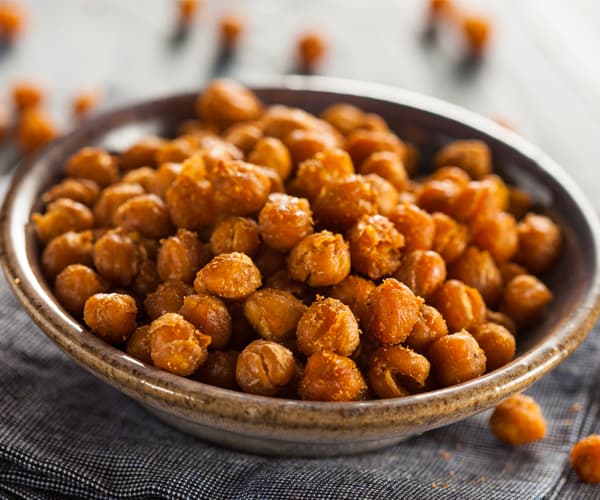 Healthy Snacks for Work Under 200 Calories - Roasted Chickpeas