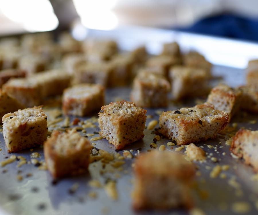 Homemade Croutons with Parmesan and Herbs Recipe | BeachbodyBlog.com