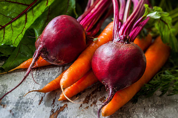Honey-Roasted Carrots and Beets
