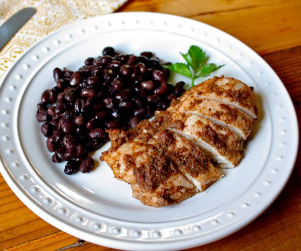 Jerk Chicken with Black Beans