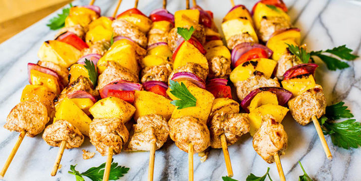 Mango Chicken Skewers
