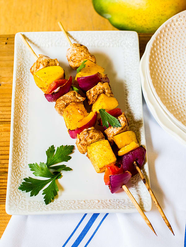 Mango Chicken Skewers Recipe