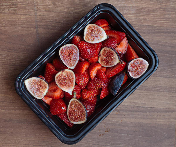 Late Summer Meal Prep for the 1,500-1,800 Calorie Level Snack of Figs and Strawberries