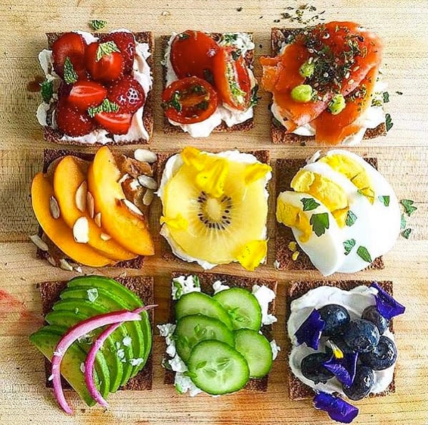 Meal prep snacks toast ideas