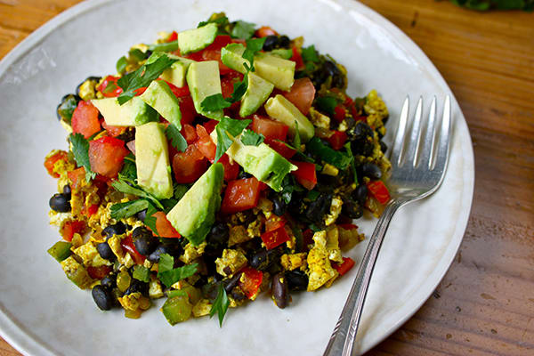 Mexican Tofu Breakfast Scramble