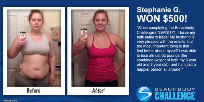 INSANITY Results: This Mom Lost the Combined Weight of Both Her 3-Year-Old and 2-Year-Old!