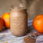 Orange Mocha Latte Shakeology made with Café Latte Vegan Shakeology
