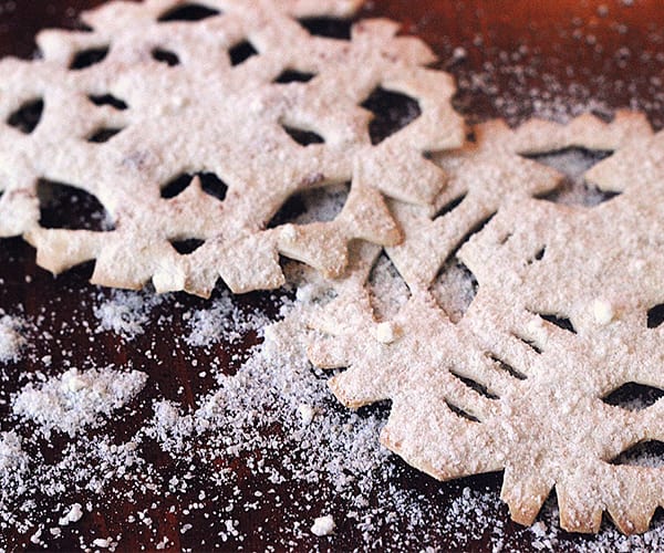 Parmesan Tortilla Snowflakes