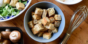 Homemade Parmesan and Herb Croutons Recipe | BeachbodyBlog.com