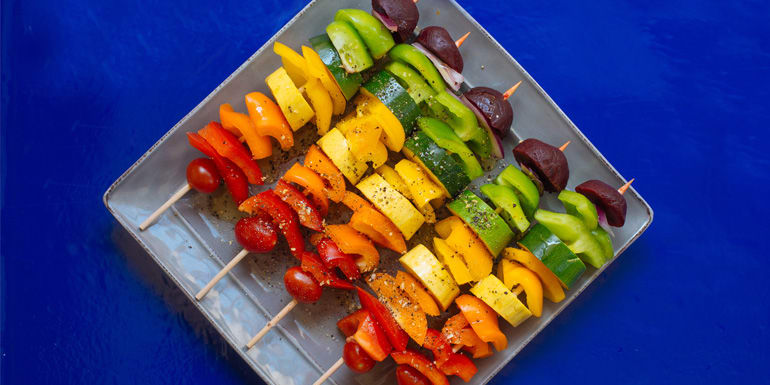 Veggie kebab outlet marinade