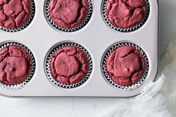 Red Velvet cupcakes 100 % natural sin colorante