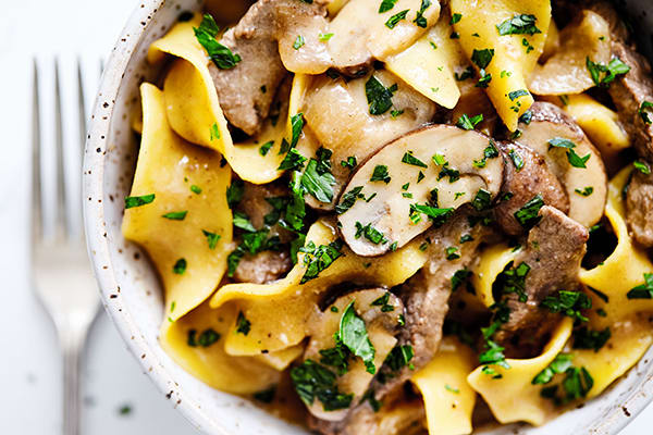 Skinny Beef Stroganoff Recipe