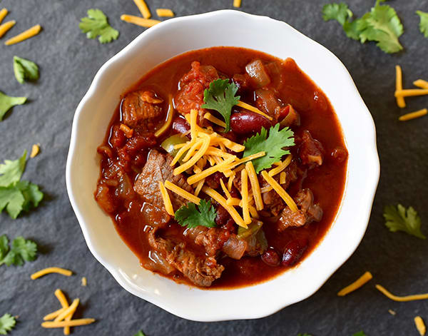 Slow Cooker Beef Chili Recipe