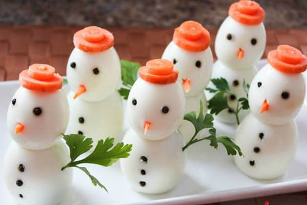 Snowman Eggs