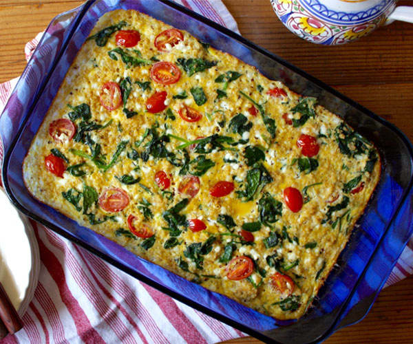 Spinach, Tomato, and Quinoa Breakfast Casserole | BeachbodyBlog.com 