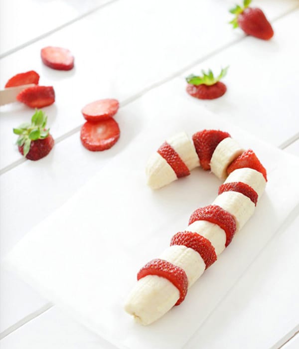 Banana Strawberry Candy Cane