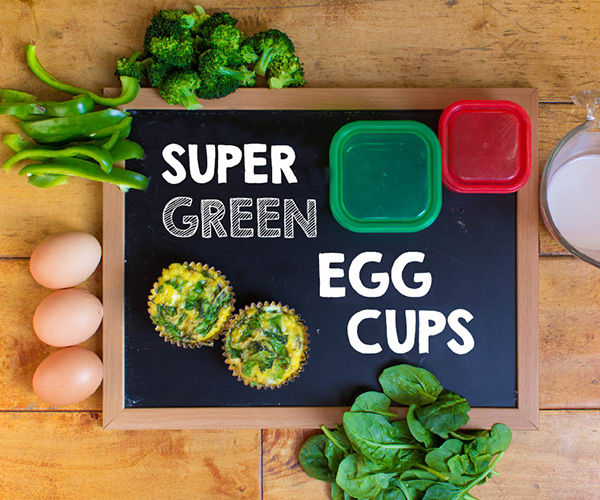 Healthy Breakfast - Super Green Egg Cups