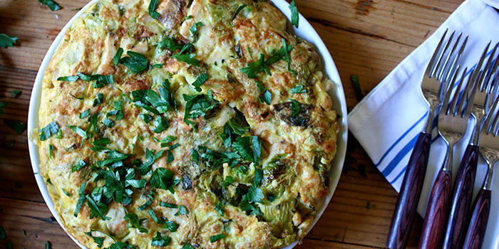 Turkey and Brussels Sprout Frittata