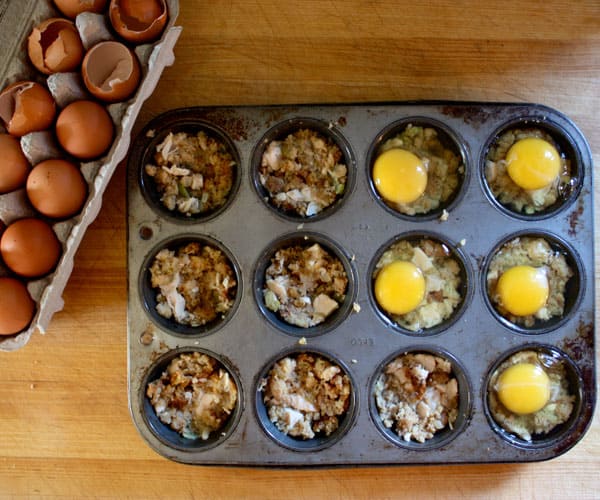 Turkey and Stuffing Breakfast Cups