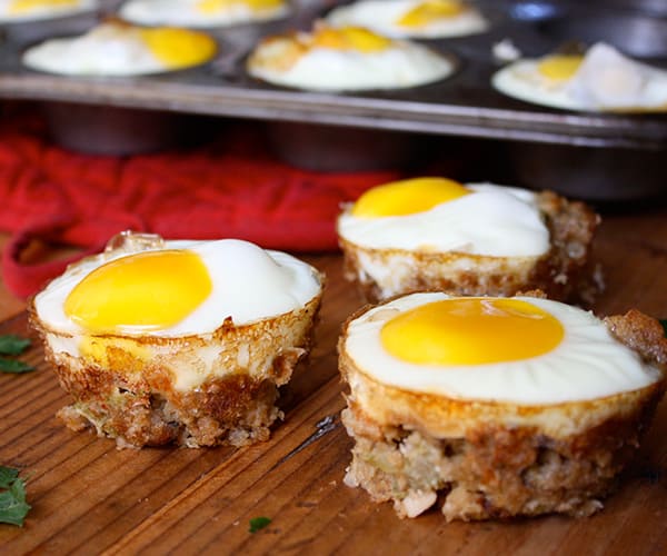 Turkey and Stuffing Egg Cups | BeachbodyBlog.com