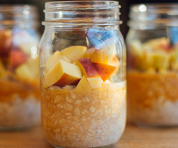 Vanilla Peach Overnight Oats